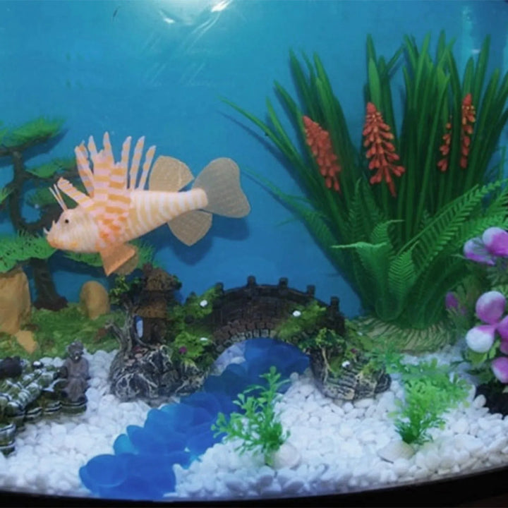 Fishtank Kunstig Bro Resin Landskapsdekorasjon Bro Akvarium Utstyr Tilbehør Ornament Hull Vannlevende Kjæledyr Fisk | Luvikno