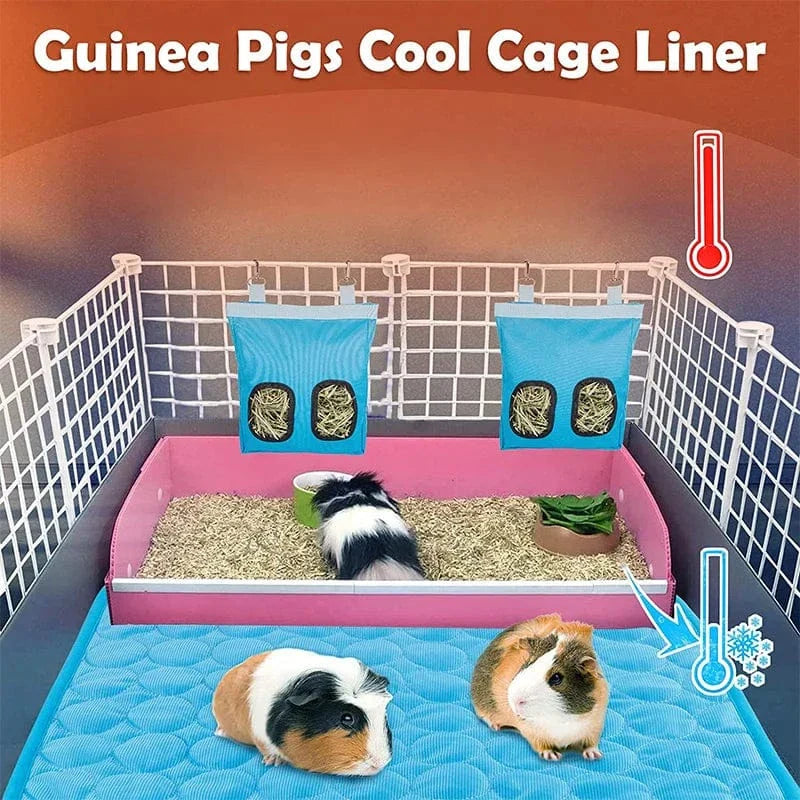Guinea Pig Bur Mats Sommer Liten Dyr Kjølematte Pustende Hamster Tiss Pad for Kaninbur Chinchilla Pigger Kæledyr Artikel | Luvikno