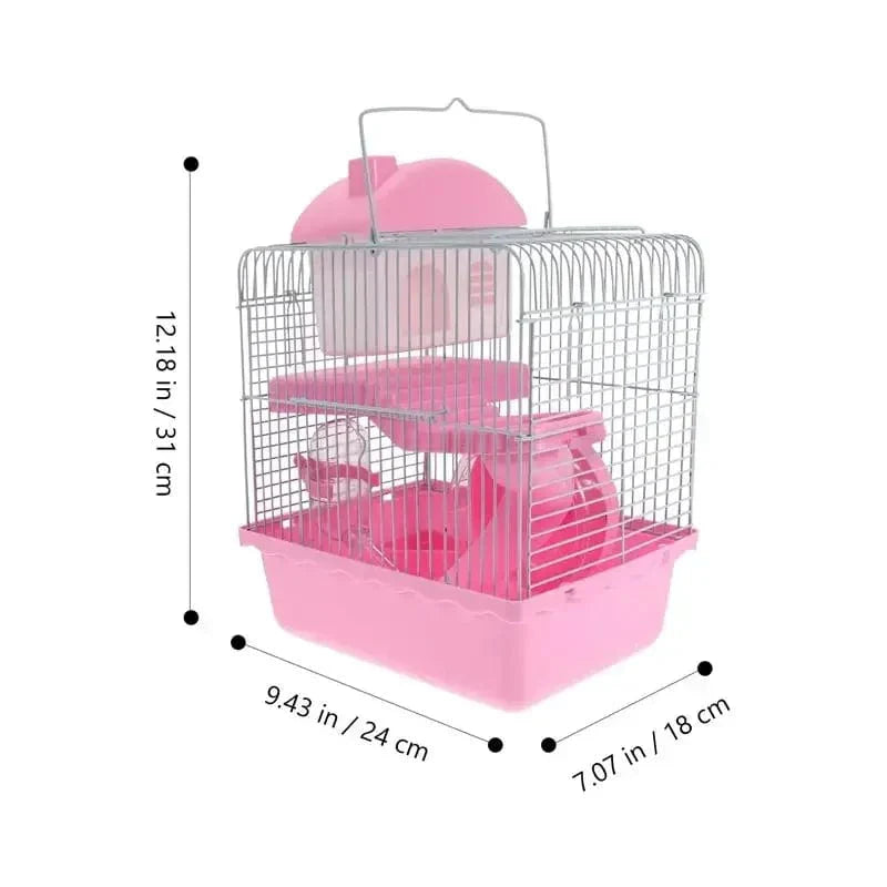 Hamsterbur Glamping Tilbehør Mus Lek Villa Liten Hytte Hule Hytte Plast Kjæledyr Reiseratt | Luvikno