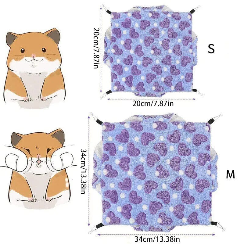 Hamster Hengekøye Liten Kjæledyr Henge Seng Dobbel Varm Tykk Honeybug Flygende Ekorre Meerschweinchen Hengekøye Kjæledyr Bur Tilbehør | Luvikno