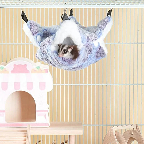 Hamster Hengekøye Liten Kjæledyr Henge Seng Dobbel Varm Tykk Honeybug Flygende Ekorre Meerschweinchen Hengekøye Kjæledyr Bur Tilbehør | Luvikno