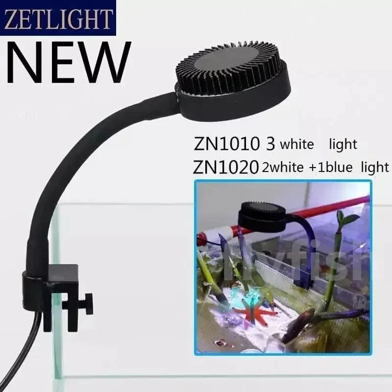 Zetlight LED lampe M1 LED Full Spectrum Nano Lite Akvarium Fiskebowl Sjøvann Saltvann Marine Korallrev LED og plante Lys | Luvikno