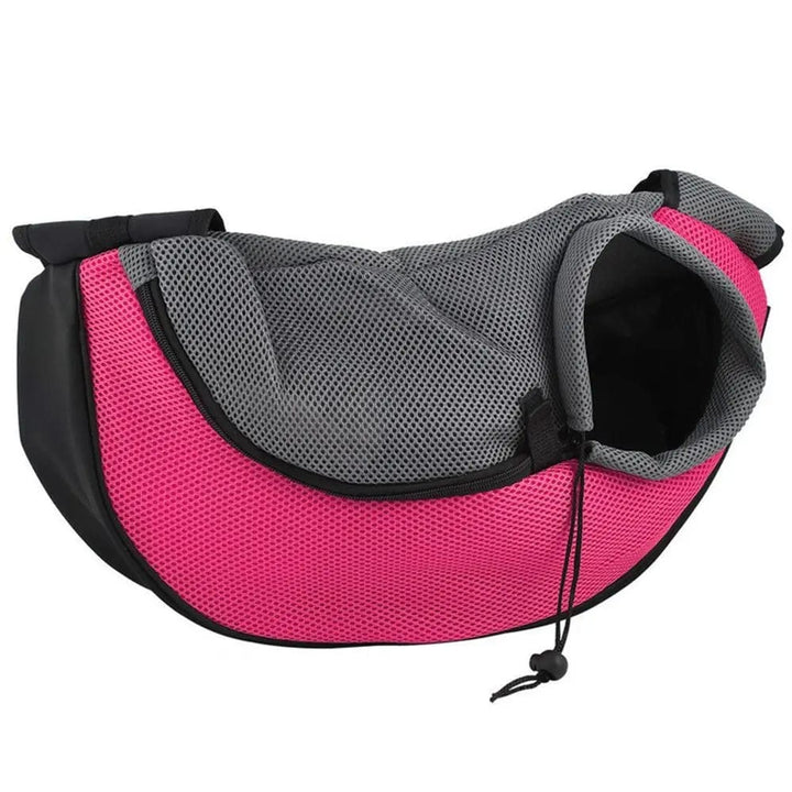 Mesh Oxford Pet Utendørs Reise Kjæledyr Valp Bærer Håndbag Pung Enkelt Skulderveske Sling Mesh Komfort Reise Tote Skulderveske | Luvikno