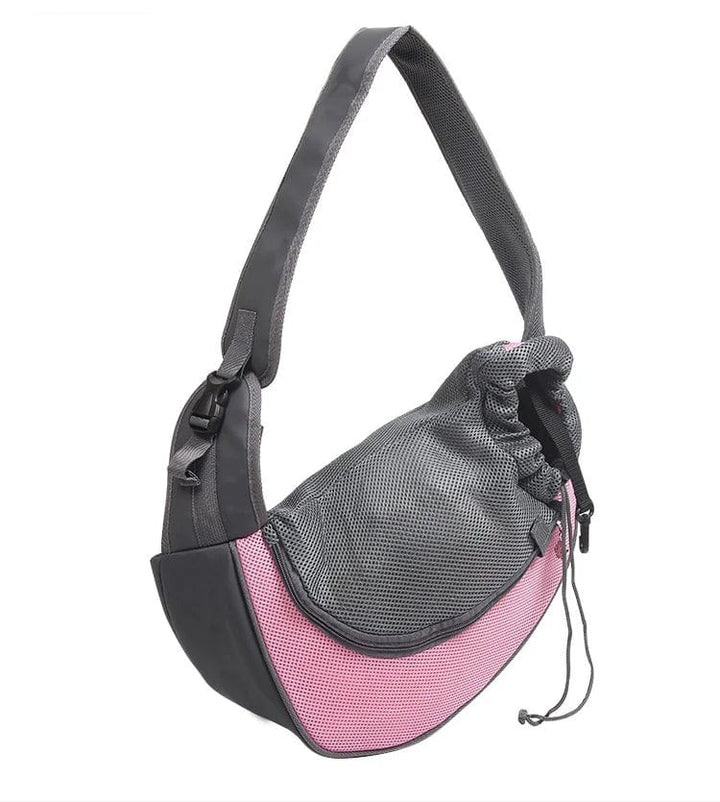 Mesh Oxford Pet Utendørs Reise Kjæledyr Valp Bærer Håndbag Pung Enkelt Skulderveske Sling Mesh Komfort Reise Tote Skulderveske | Luvikno