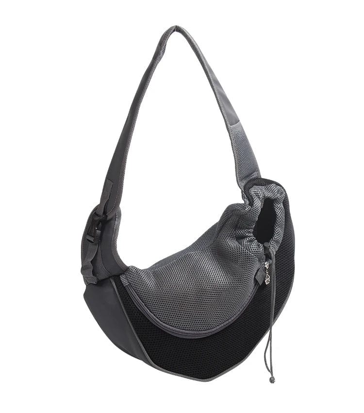 Mesh Oxford Pet Utendørs Reise Kjæledyr Valp Bærer Håndbag Pung Enkelt Skulderveske Sling Mesh Komfort Reise Tote Skulderveske | Luvikno