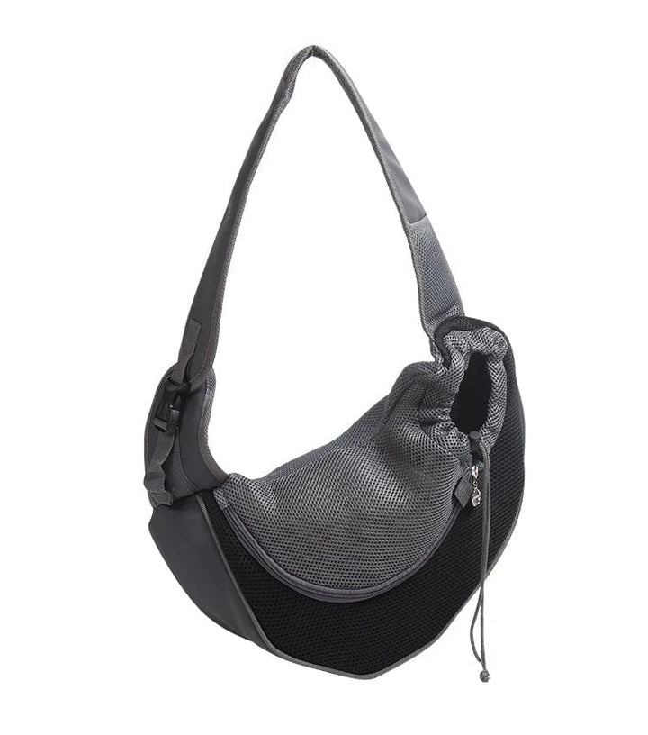 Mesh Oxford Pet Utendørs Reise Kjæledyr Valp Bærer Håndbag Pung Enkelt Skulderveske Sling Mesh Komfort Reise Tote Skulderveske | Luvikno