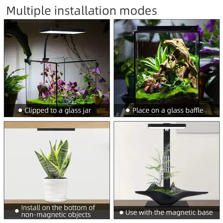 UKE AQUA USB akvarium lys Plante Vekst Full spektrum LED Økologi Mikrolandskap lys Nano akvarium lys | Luvikno