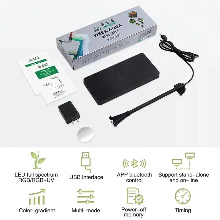 UKE AQUA USB akvarium lys Plante Vekst Full spektrum LED Økologi Mikrolandskap lys Nano akvarium lys | Luvikno