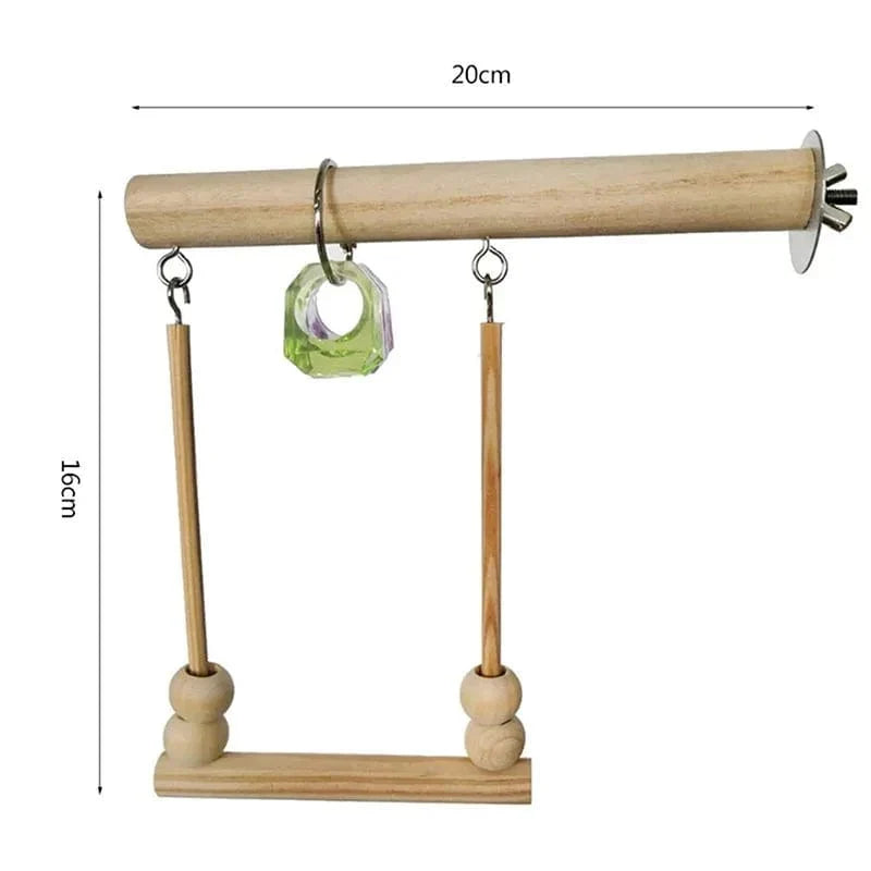 Papegøye Kosedyr Bomullsreim Fugl Lekebit Bro Fugltåringsleker Kakarikker Trening Henge Svinger Fuglebur Utstyr | Luvikno
