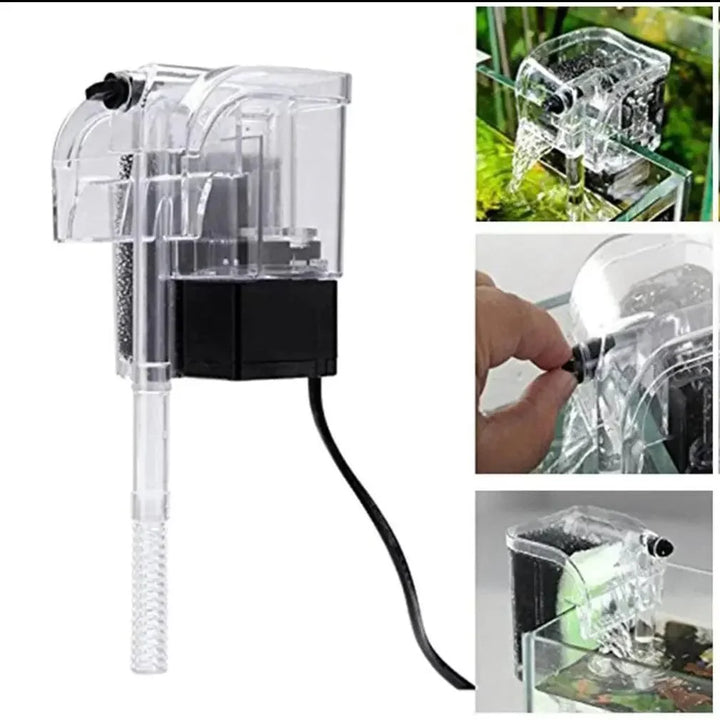 Performance Hang-On The Back Power Filter for Desktop and Betta Aquariums Nedsenkbar pumpe oksygentilførsel | Luvikno
