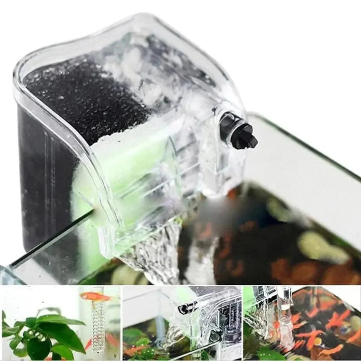 Performance Hang-On The Back Power Filter for Desktop and Betta Aquariums Nedsenkbar pumpe oksygentilførsel | Luvikno