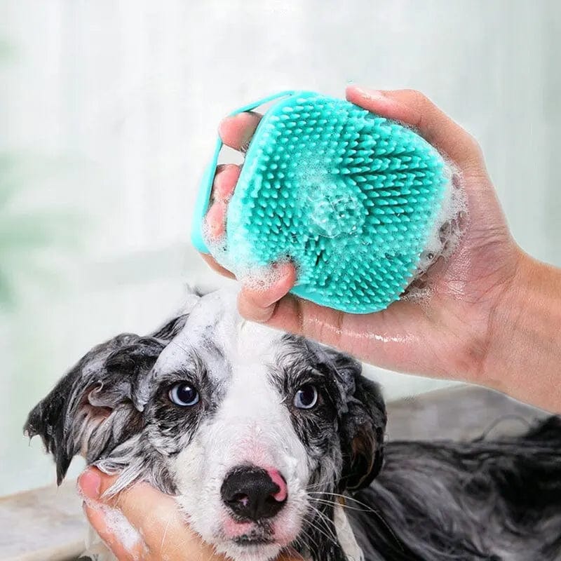 Pet Badekost Myk Silikon Massasje Duschgel Badekost Rengjøringsverktøy Kam Hund Katt Rengjøring Pelspleie Utstyr | Luvikno