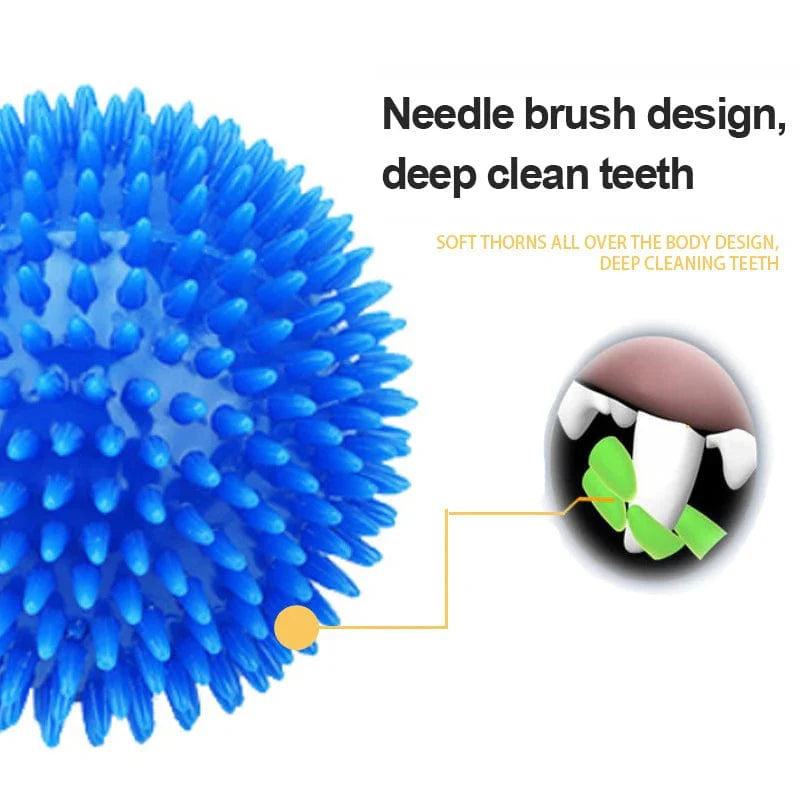 Pet Dog Toys Cat Puppy Lyder Toy Polka Squeaky Tannrengjøring Ball TPR Trening Pet Tenner Tygging Toy Torn Ball Tilbehør | Luvikno