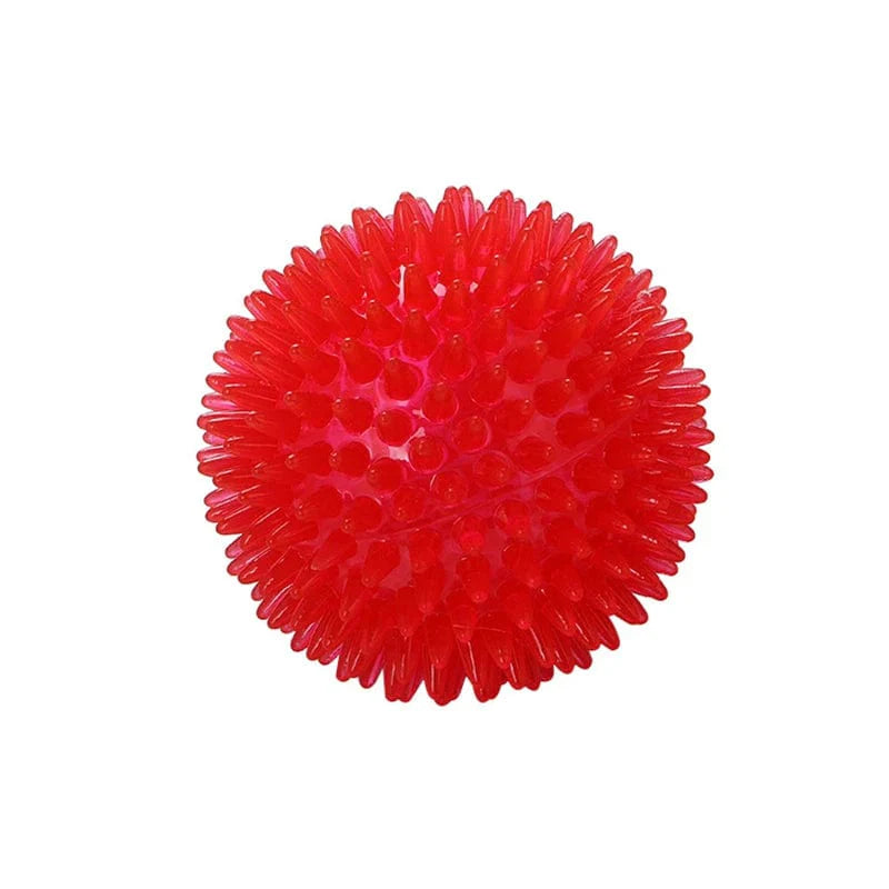Pet Dog Toys Cat Puppy Lyder Toy Polka Squeaky Tannrengjøring Ball TPR Trening Pet Tenner Tygging Toy Torn Ball Tilbehør | Luvikno