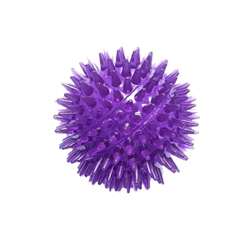 Pet Dog Toys Cat Puppy Lyder Toy Polka Squeaky Tannrengjøring Ball TPR Trening Pet Tenner Tygging Toy Torn Ball Tilbehør | Luvikno