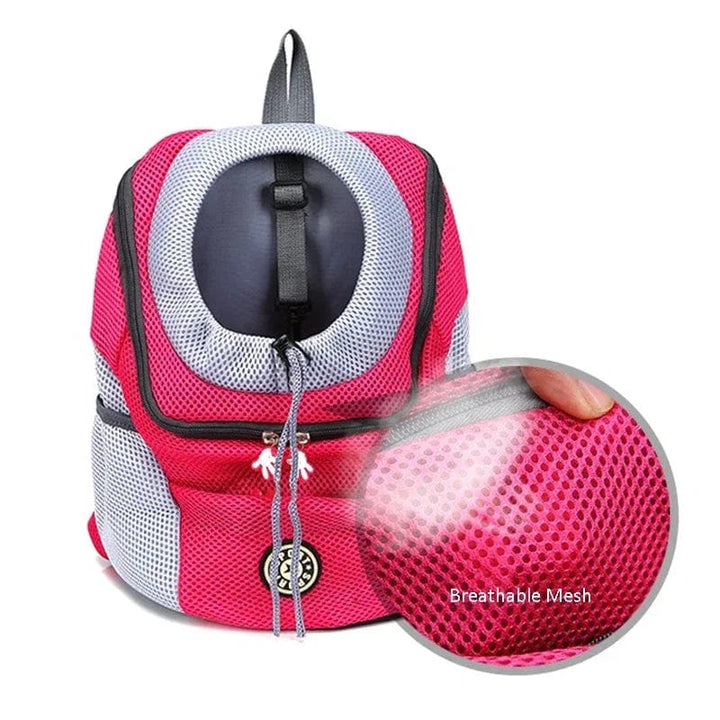 Pet Dog Travel Backpack Portable Outdoor Breathable Mesh Cat Puppy Double Shoulder Carrier Bag for Small Large Dogs Pet Supplies | Luvikno