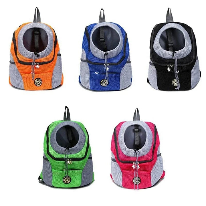 Pet Dog Travel Backpack Portable Outdoor Breathable Mesh Cat Puppy Double Shoulder Carrier Bag for Small Large Dogs Pet Supplies | Luvikno