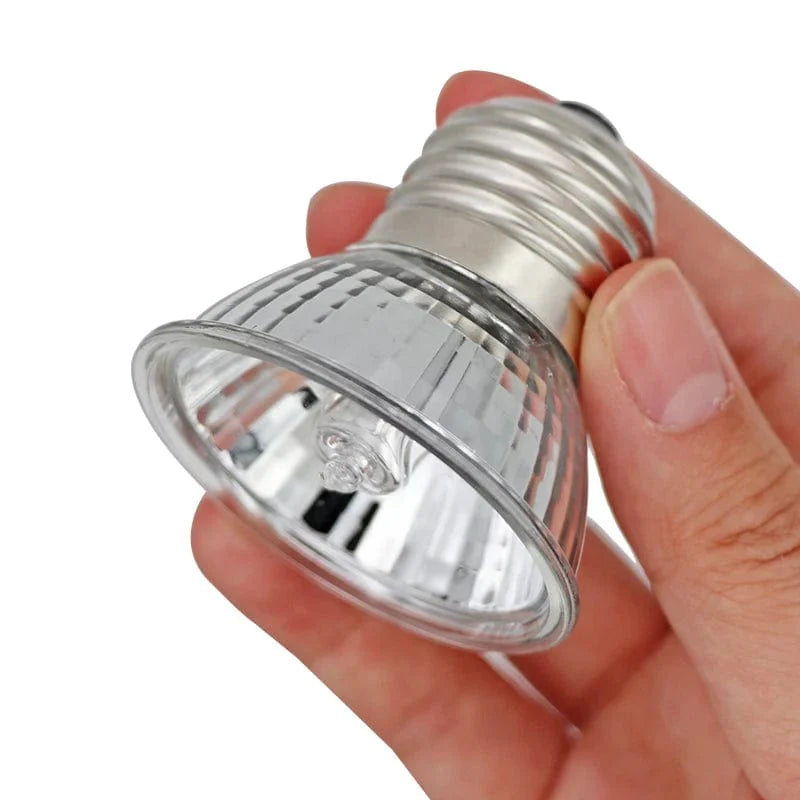 Reptil Lampe 25/50/75W UVA+UVB 3.0 Kjæledyr Varme Lampe Pære Skilpadde Soling UV Lys Pærer Amfibier Øgler Temperaturkontroller | Luvikno
