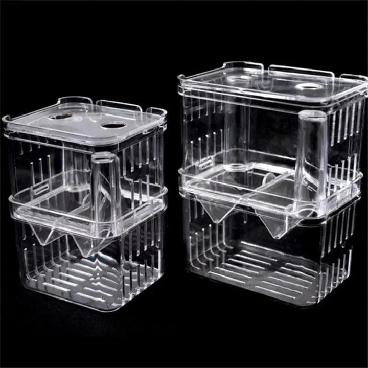 S/L/XL Akvarium Akril Dobbel-Däck Klar Fisk Avlusing Isolasjonsboks Akvarium Avler Fisk Klegg Divider Reker Fisk Skadet | Luvikno