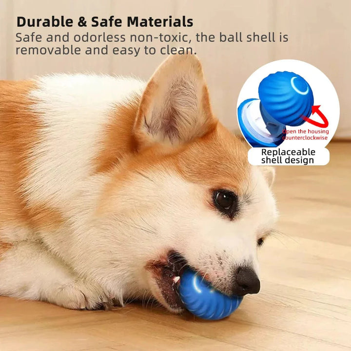 Smart Dog Toy Ball Elektronisk Interaktivt Kjæledyrleketøy Bevegelig Ball USB Automatisk Bevegelig Hoppende for Valp Fødselsdagsgave Katt Produkt | Luvikno