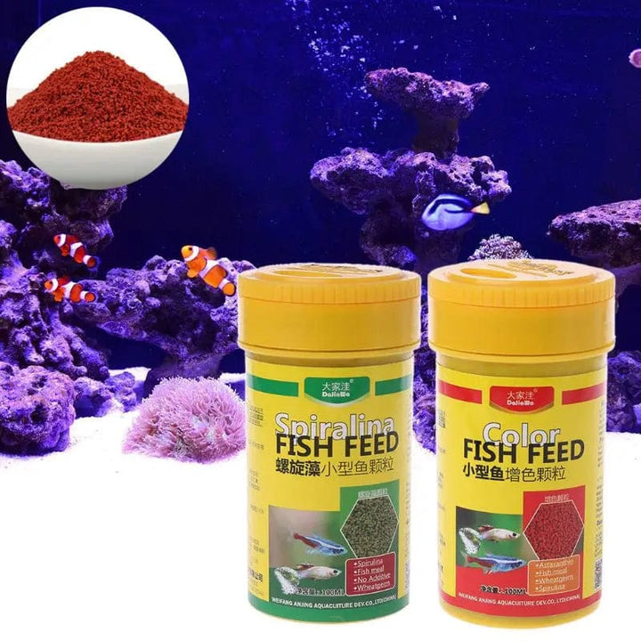 Spirulina Mat Tropical Fisk Næringsmiddel For Akvariefisk Tank Fargeforsterket Mat | Luvikno