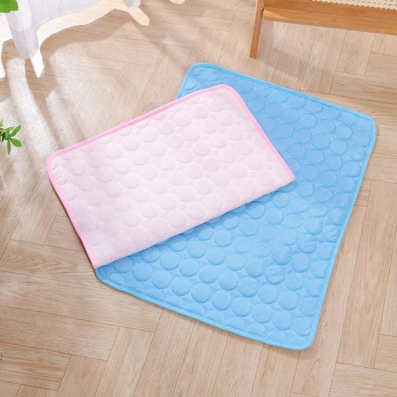 Sommerkjøling Pet Mat Gel Ice Pad for hunder katter Pustende myk kennel seng Antiskli varmt vær kjølig padde dyreforsyninger | Luvikno
