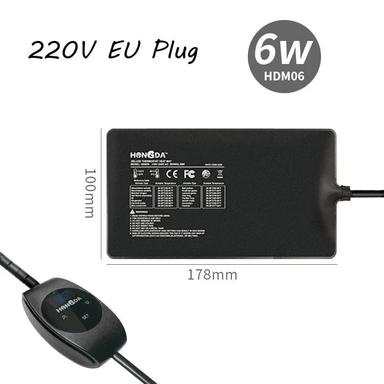 Terrarium Reptiler firfisle Varme Matte Klatring Kjæledyr Oppvarming Varmeputer Intelligent Justerbar Temperaturkontroller Matter 110v/220v | Luvikno