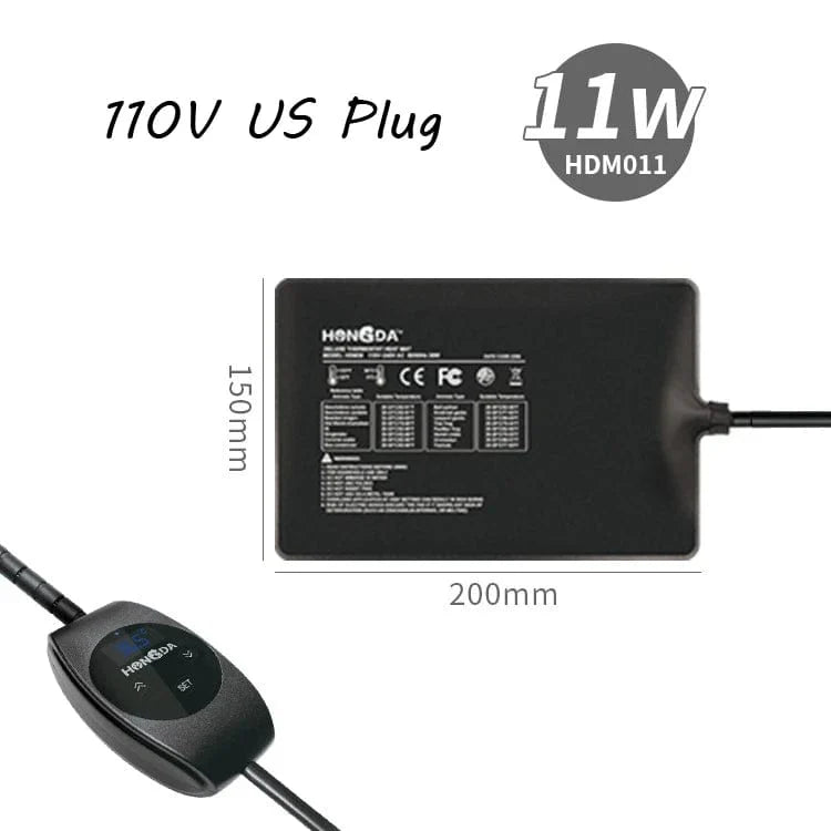 Terrarium Reptiler firfisle Varme Matte Klatring Kjæledyr Oppvarming Varmeputer Intelligent Justerbar Temperaturkontroller Matter 110v/220v | Luvikno