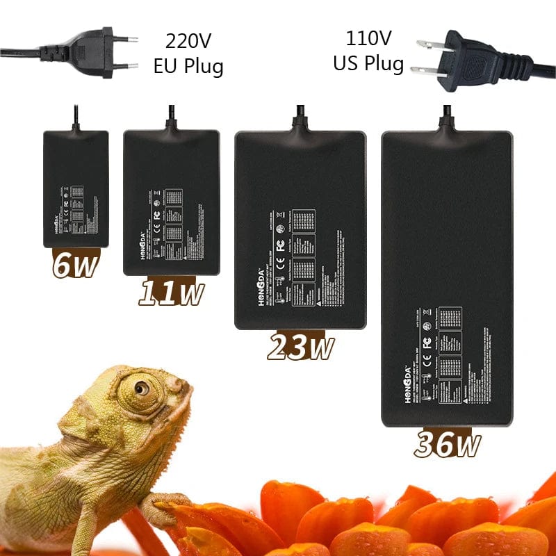 Terrarium Reptiler firfisle Varme Matte Klatring Kjæledyr Oppvarming Varmeputer Intelligent Justerbar Temperaturkontroller Matter 110v/220v | Luvikno