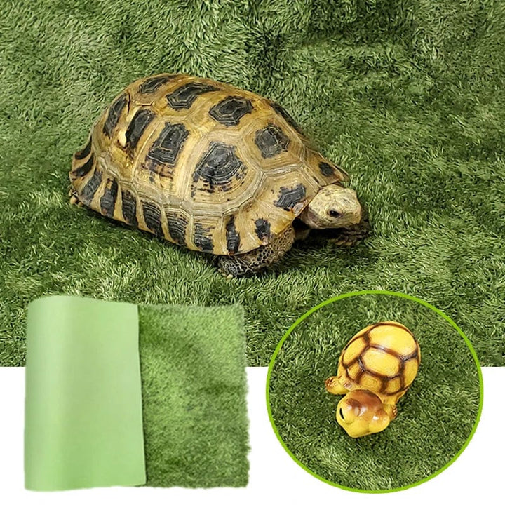 Tyk dobbel lag reptilkjæledyr mose teppemateriale frosk skilpadde slange gecko matter fuktighetsgivende falsk plen | Luvikno