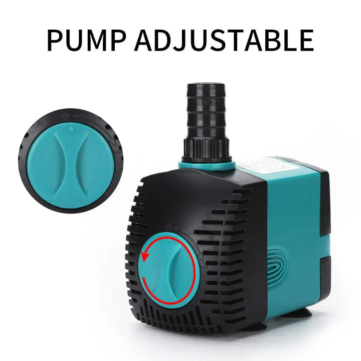Ultra-Stille 3-60W Nedsenkbar Vannfontene Pumpe Filter Fiskedam Akvarium Vannpumpe Tank Fontene EU US 220V-240V | Luvikno