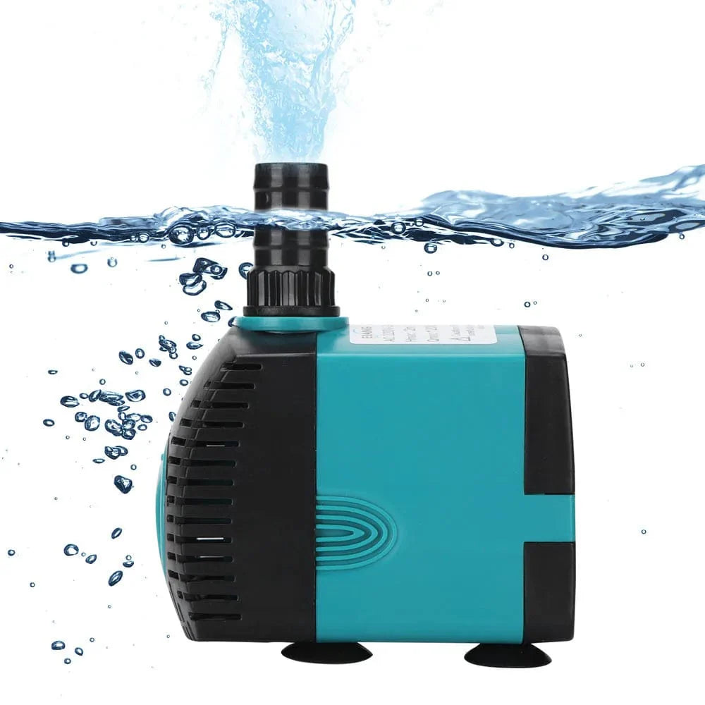 Ultra-Stille 3-60W Nedsenkbar Vannfontene Pumpe Filter Fiskedam Akvarium Vannpumpe Tank Fontene EU US 220V-240V | Luvikno