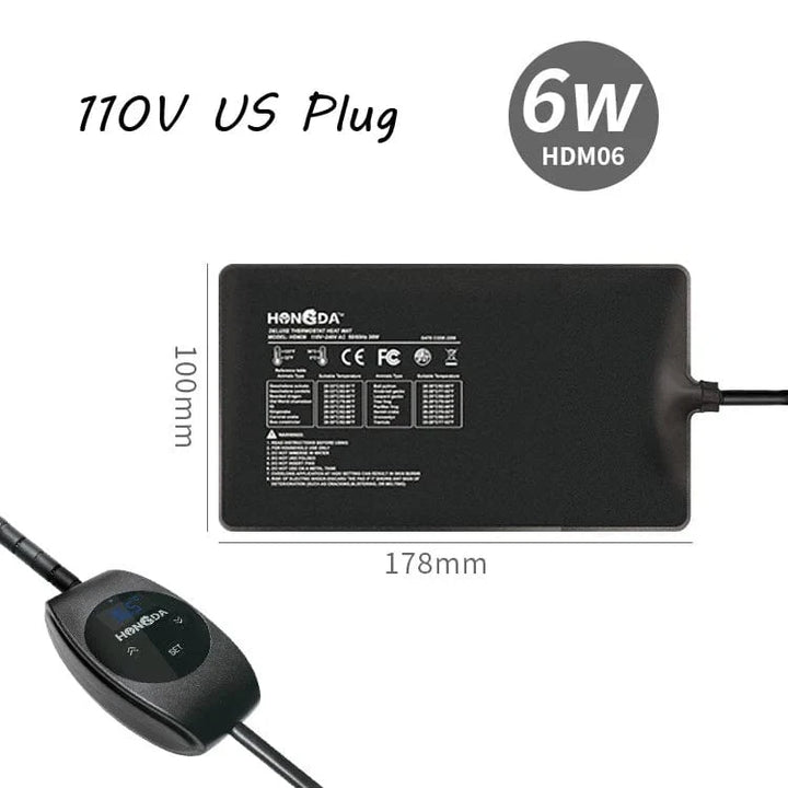 Terrarium Reptiler firfisle Varme Matte Klatring Kjæledyr Oppvarming Varmeputer Intelligent Justerbar Temperaturkontroller Matter 110v/220v | Luvikno