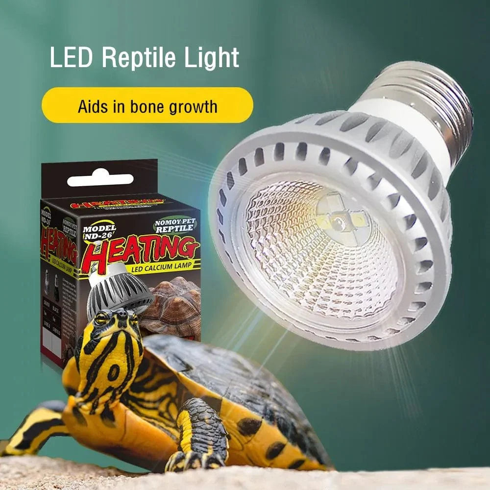 UVA + UVB LED Reptile Light Skilpad Solbadeplattform Full Spectrum Sollampe Solbade Varmlampe for Lizard Reptiler og Amfibier | Luvikno