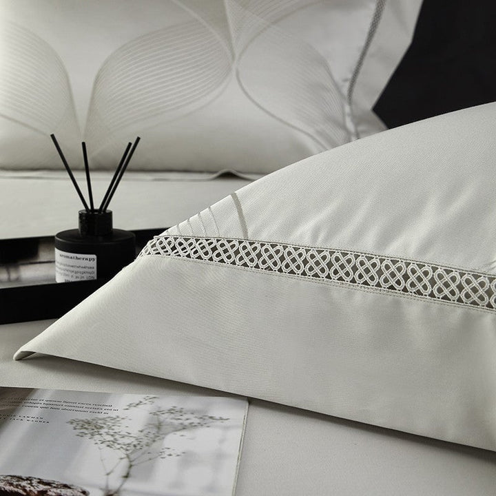 Platinum Luxury Duvet Cover Set – 1000 TC Cotton med Silke Satin Finish | Luvikno
