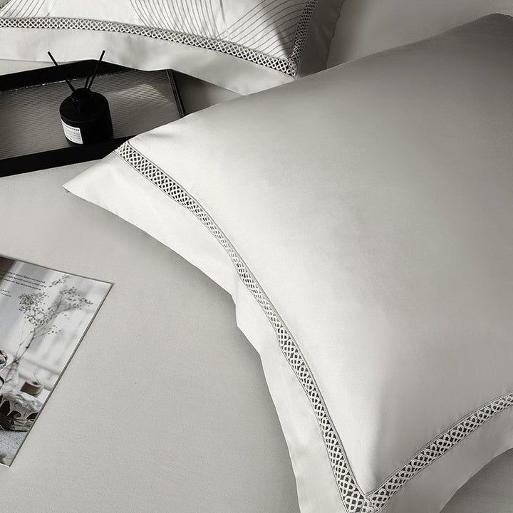 Platinum Luxury Duvet Cover Set – 1000 TC Cotton med Silke Satin Finish | Luvikno