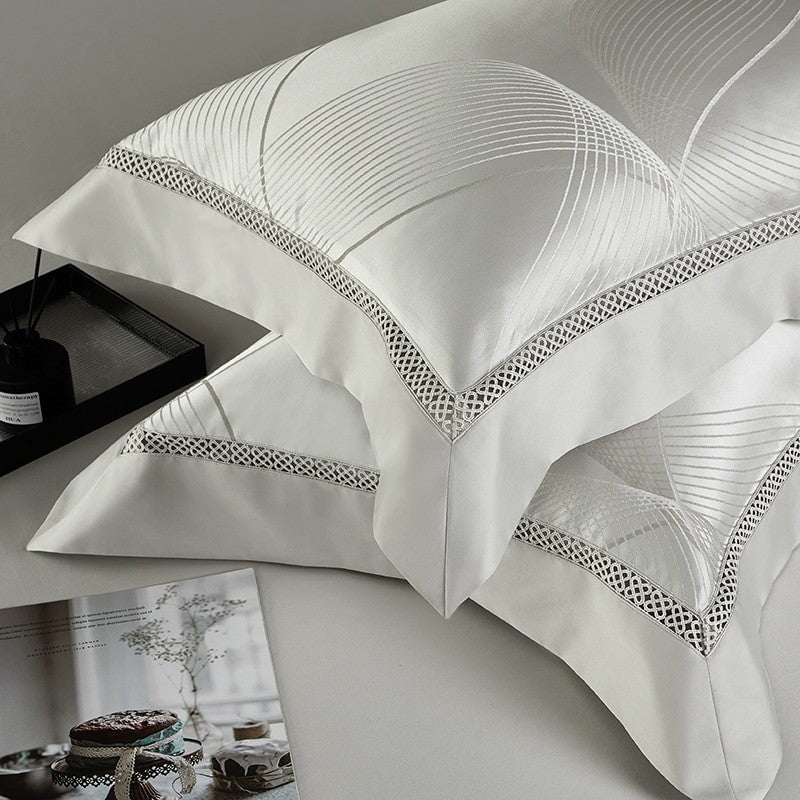 Platinum Luxury Duvet Cover Set – 1000 TC Cotton med Silke Satin Finish | Luvikno