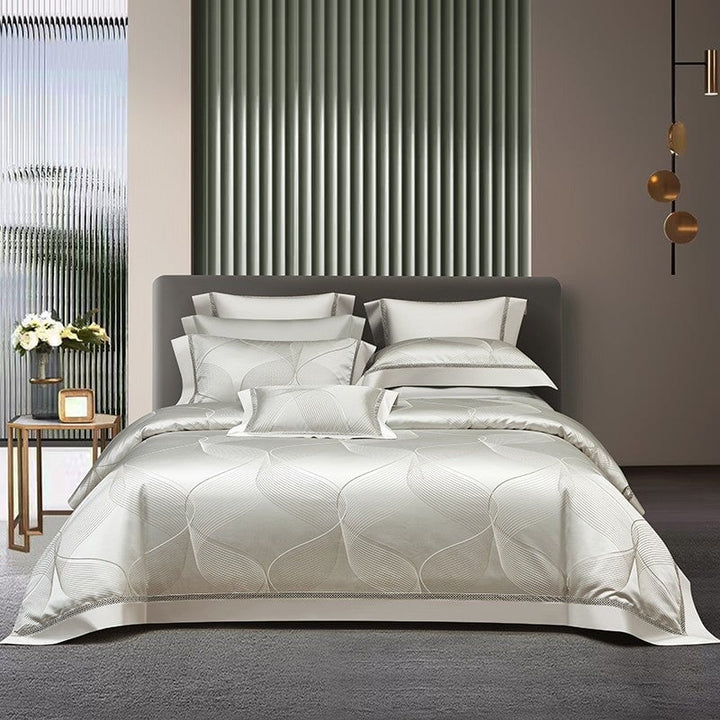 Platinum Luxury Duvet Cover Set – 1000 TC Cotton med Silke Satin Finish | Luvikno