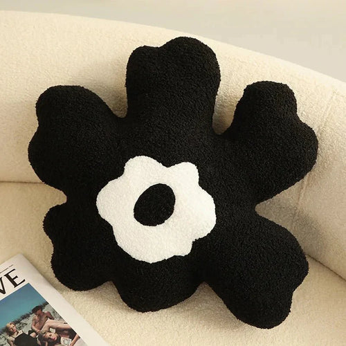 Plush Abstrakt Blomst Formpute i Mykt Bomullsmateriale | Luvikno