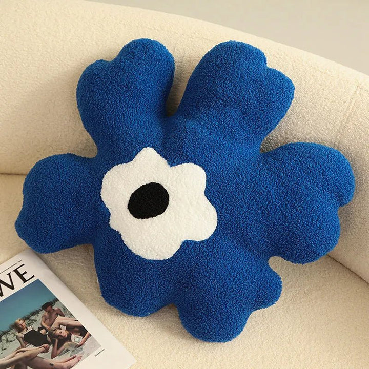 Plush Abstrakt Blomst Formpute i Mykt Bomullsmateriale | Luvikno