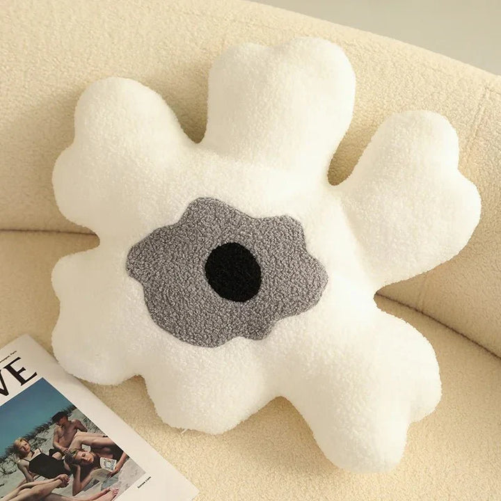 Plush Abstrakt Blomst Formpute i Mykt Bomullsmateriale | Luvikno