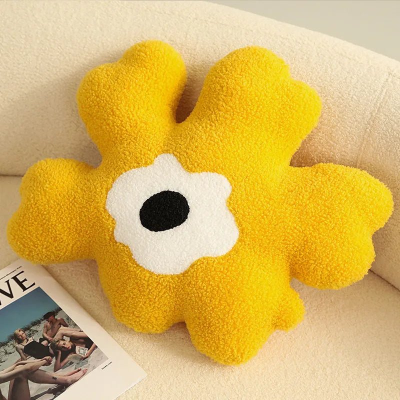 Plush Abstrakt Blomst Formpute i Mykt Bomullsmateriale | Luvikno