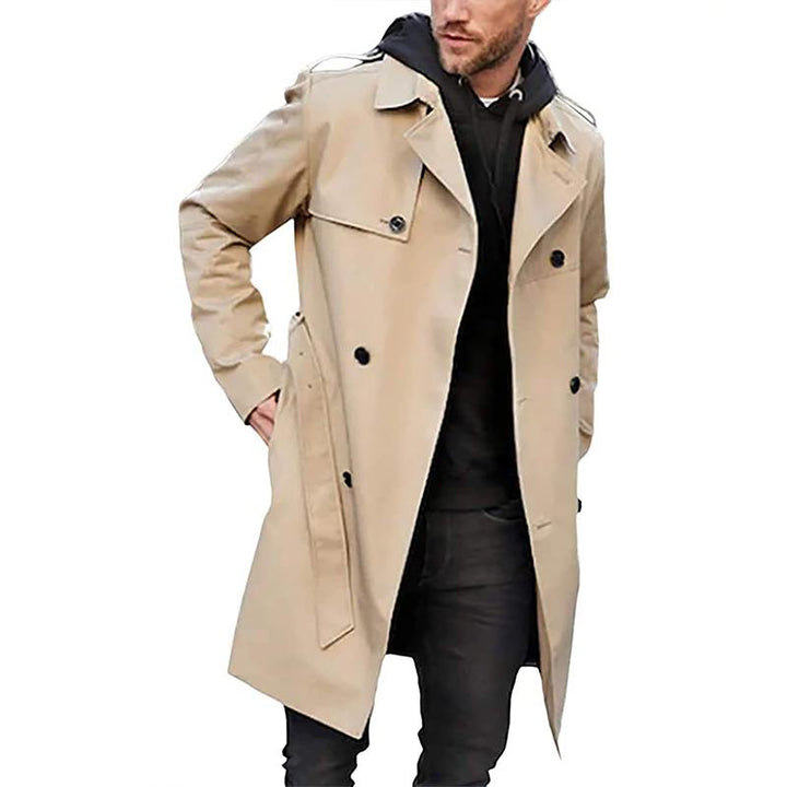 Luvik | Pitkähihaiset Kaksirivinen Trenchcoat Käänteellä Ja Vyöllä
