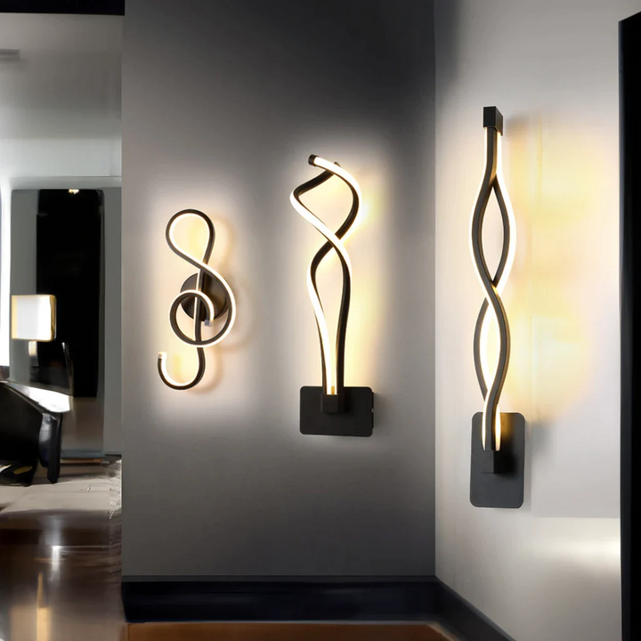 ÉclatHarmonieux – Elegant Vegglampe for en Avslappende Atmosfære Luvikno