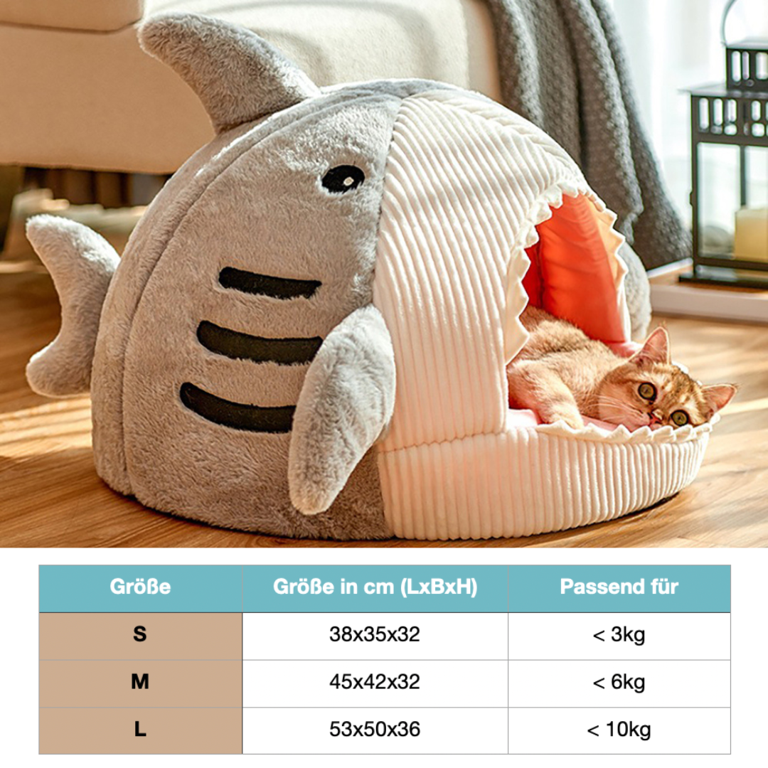 Bærbar kattehule med varm pute - CozyCave Luvikno