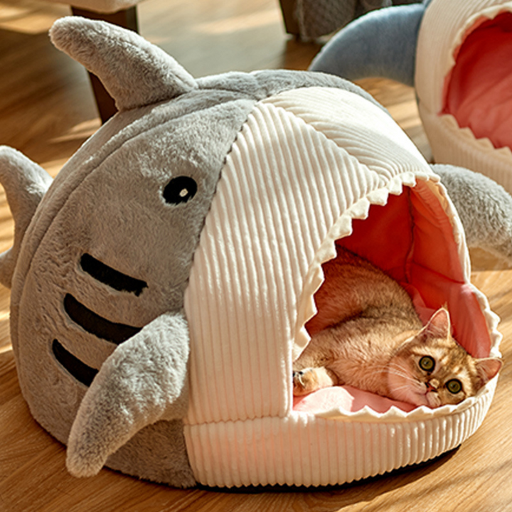 Bærbar kattehule med varm pute - CozyCave Luvikno