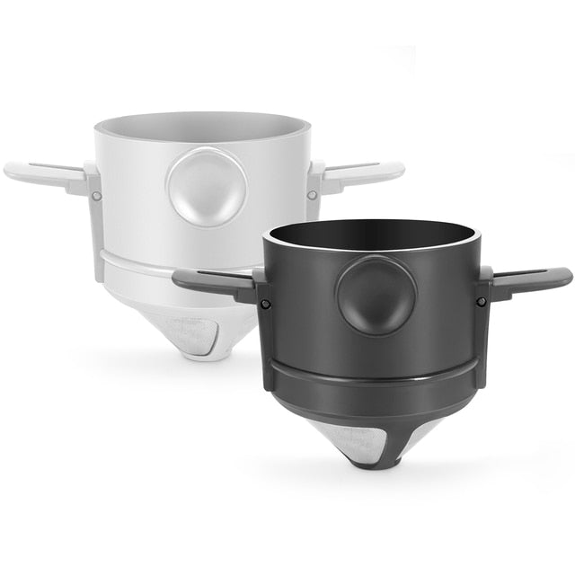 Bærbar sammenleggbar kaffefilter i rustfritt stål gjenbrukbar kaffetrakter | Luvikno