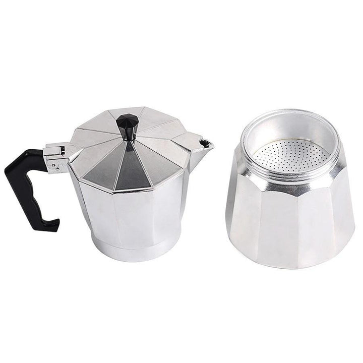Bærbar hjemme Moka gryte aluminium med pulver perkolator | Luvikno
