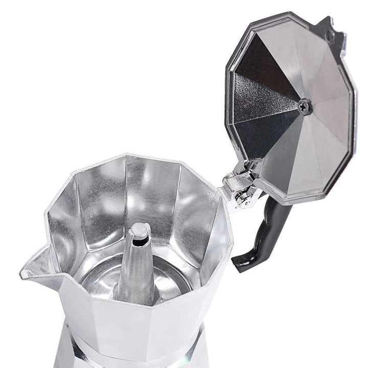 Bærbar hjem Moka Gryte Aluminium med Pulver Perkolator | Luvikno