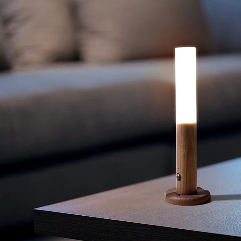 Vegglampe Bærbar LED Tre Trådløs Lampe Luvikno